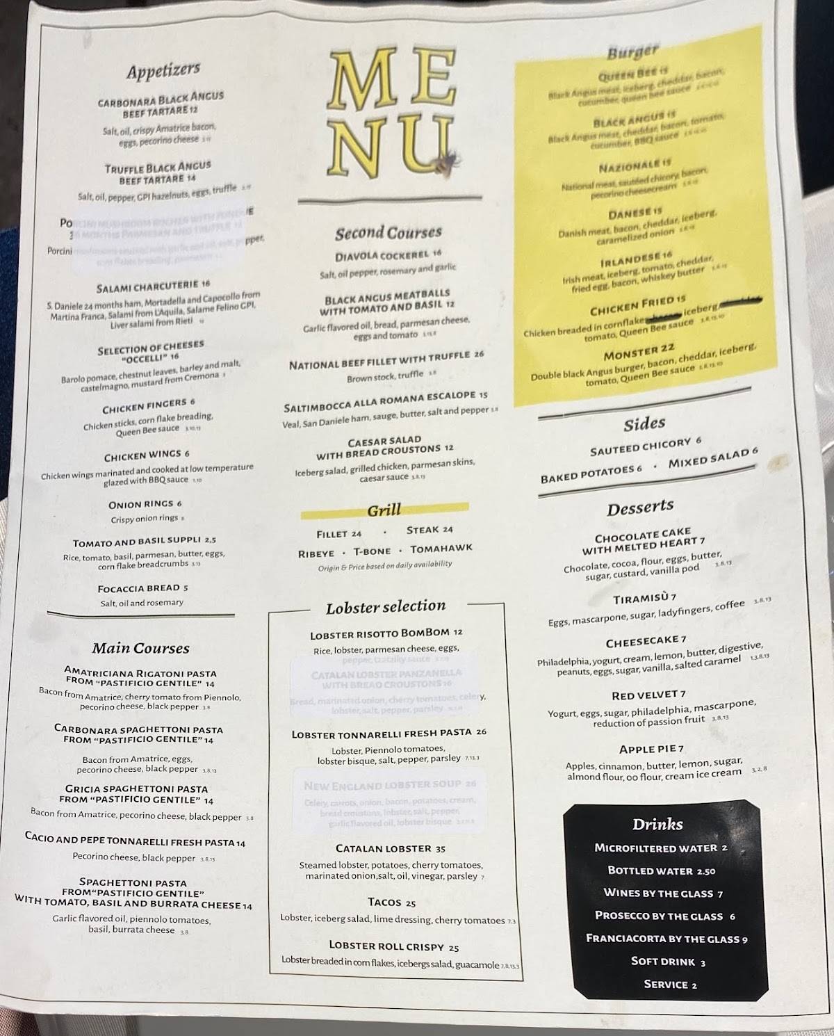 Menu di Ristorante Divo Food & Drinks 