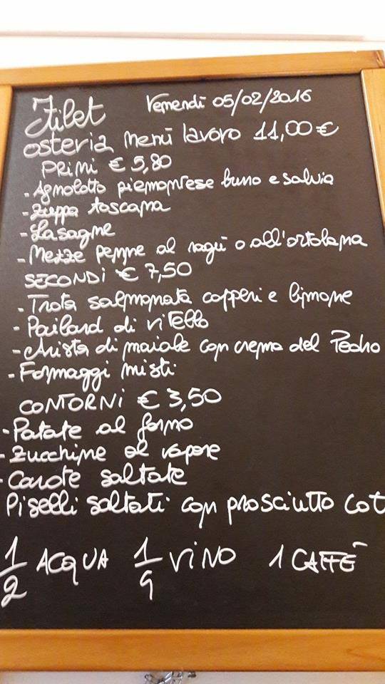 Menu di Filet salumeria 