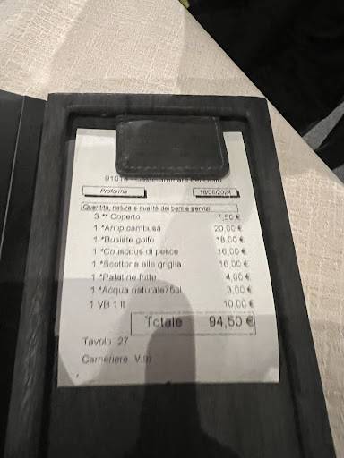 Menu di Ristorante La Cambusa di Fazio Giuseppa 