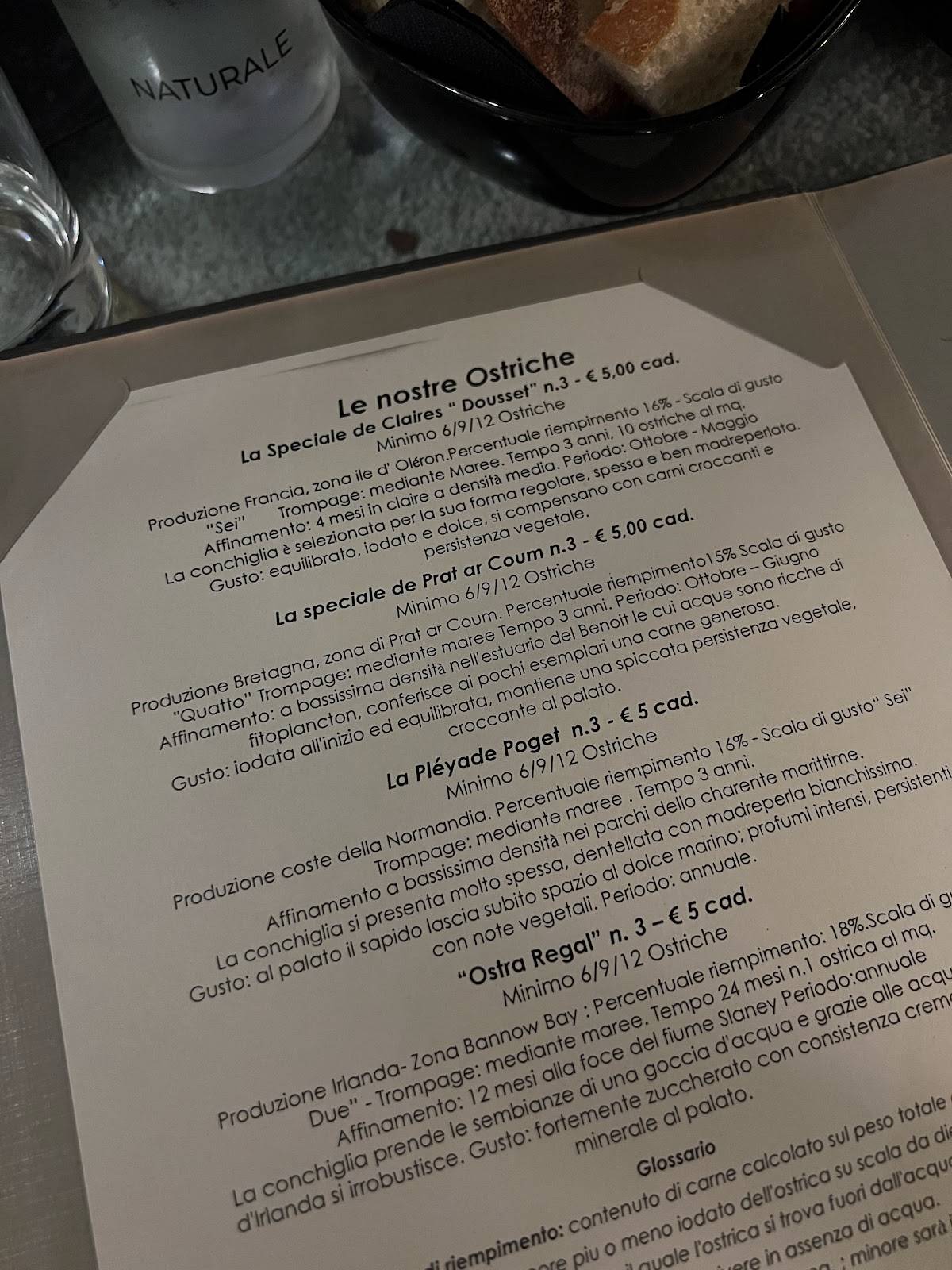 Menu di Ristorante La Peniche 