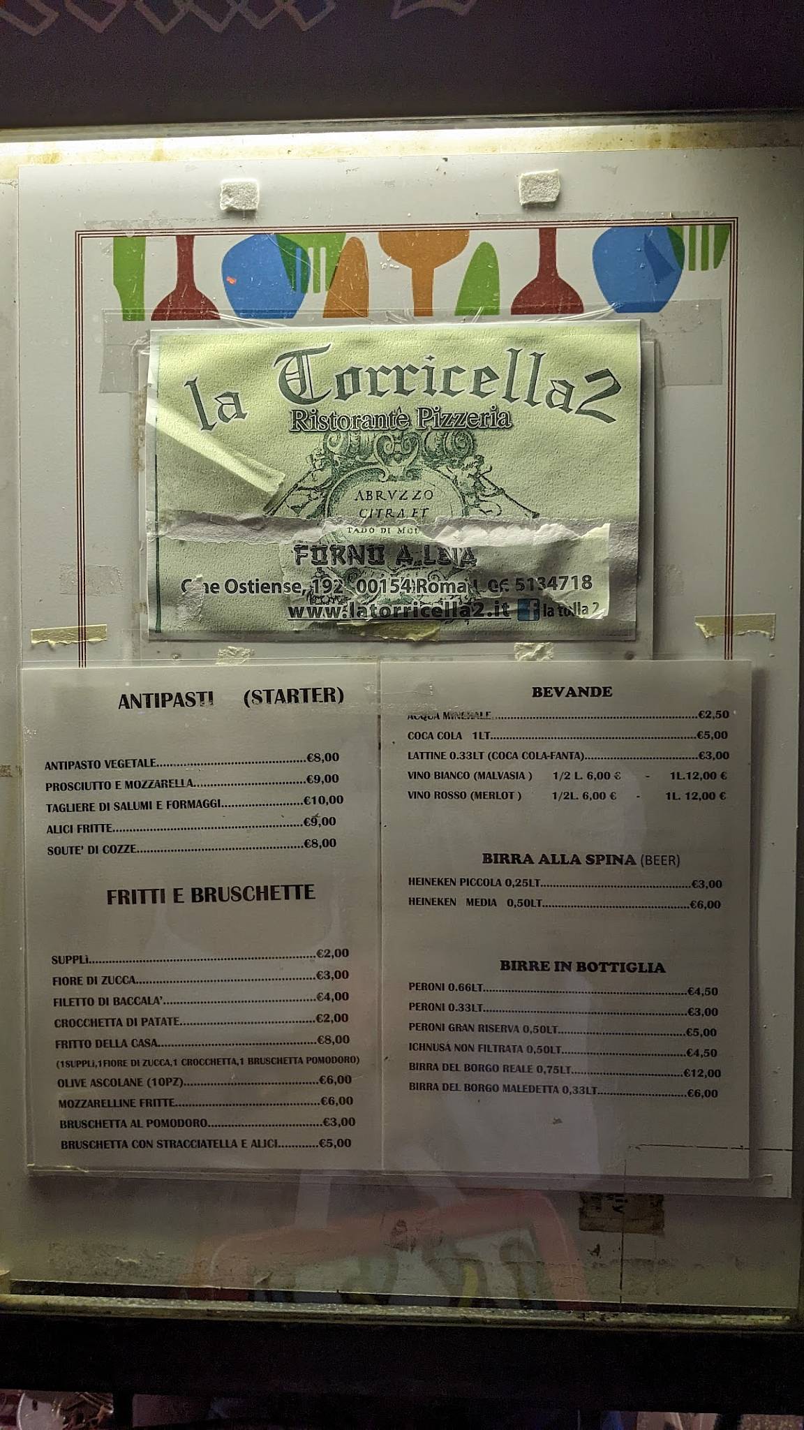 Menu di Ristorante La Torricella 2 