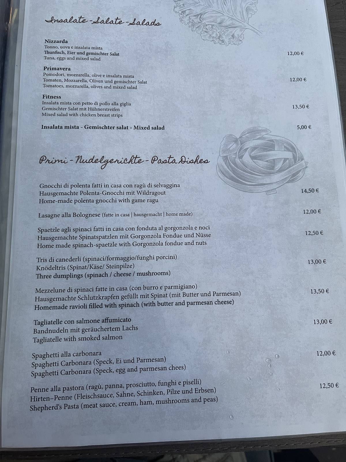 Menu di Lamm 