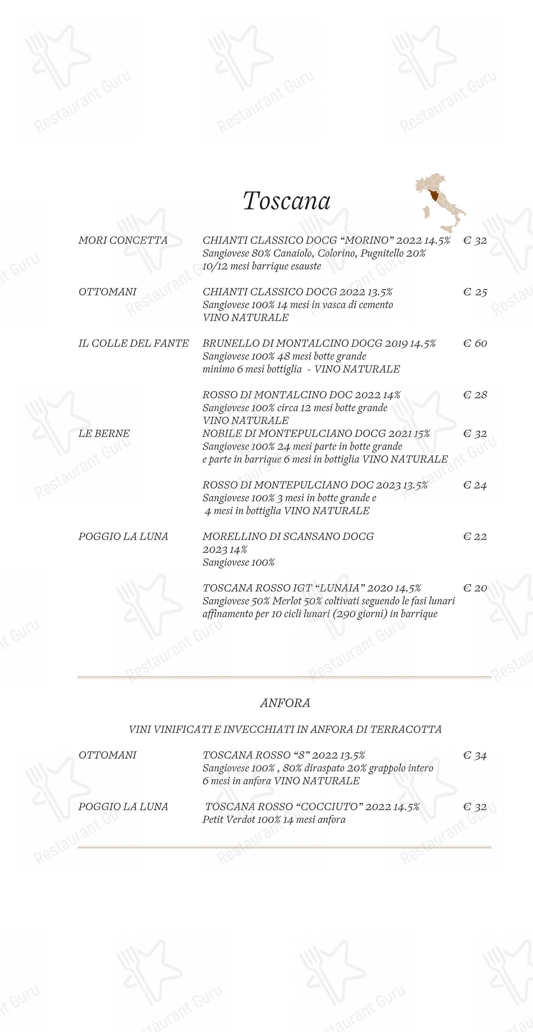 Menu pour Ristorante Little Italy - 菜单