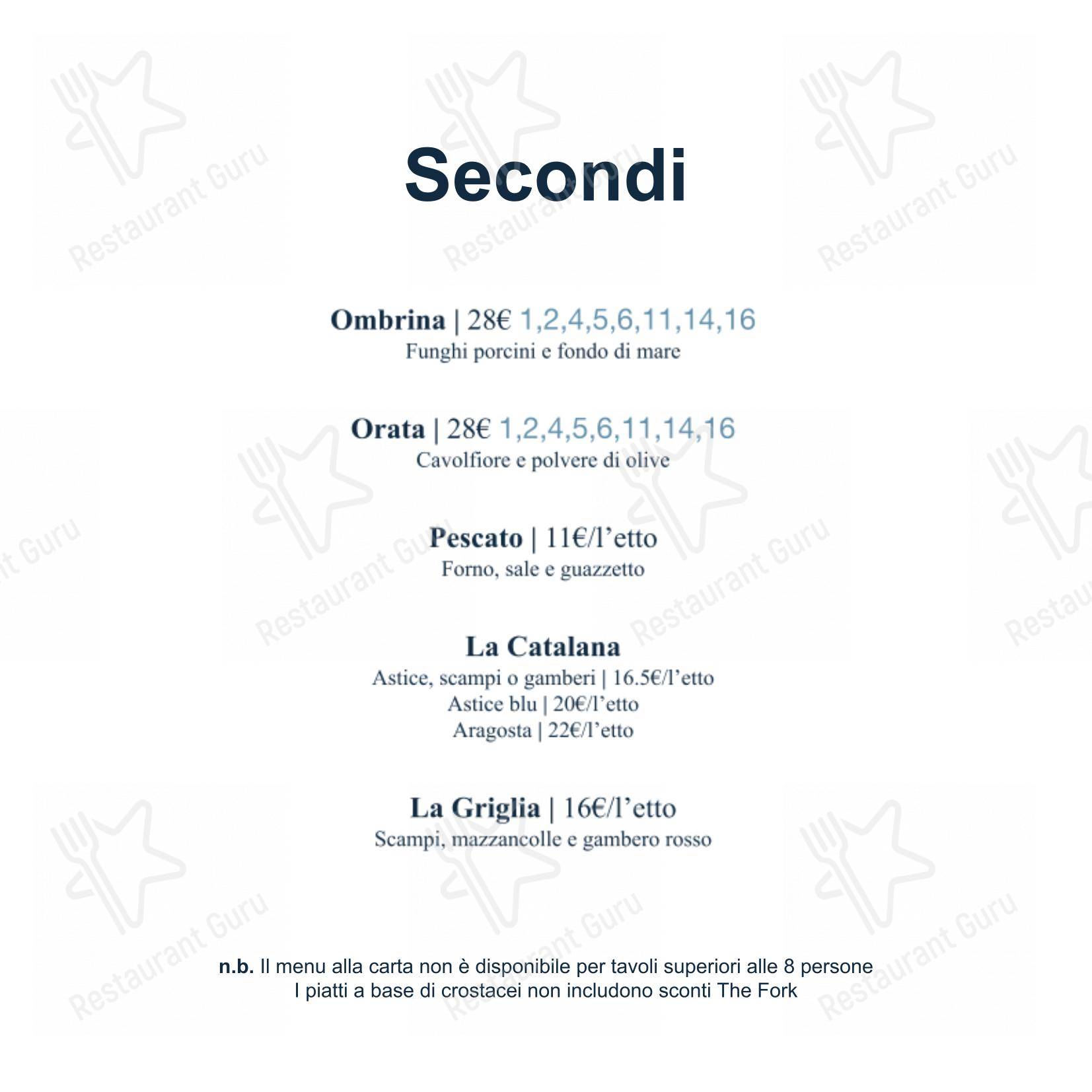 Menu per Ristorante Livello1 pub & bar