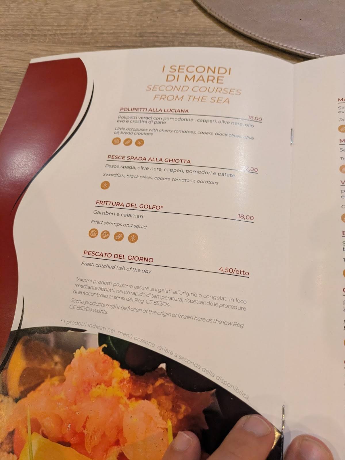 Menu di Ristorante Napoli Centrale 