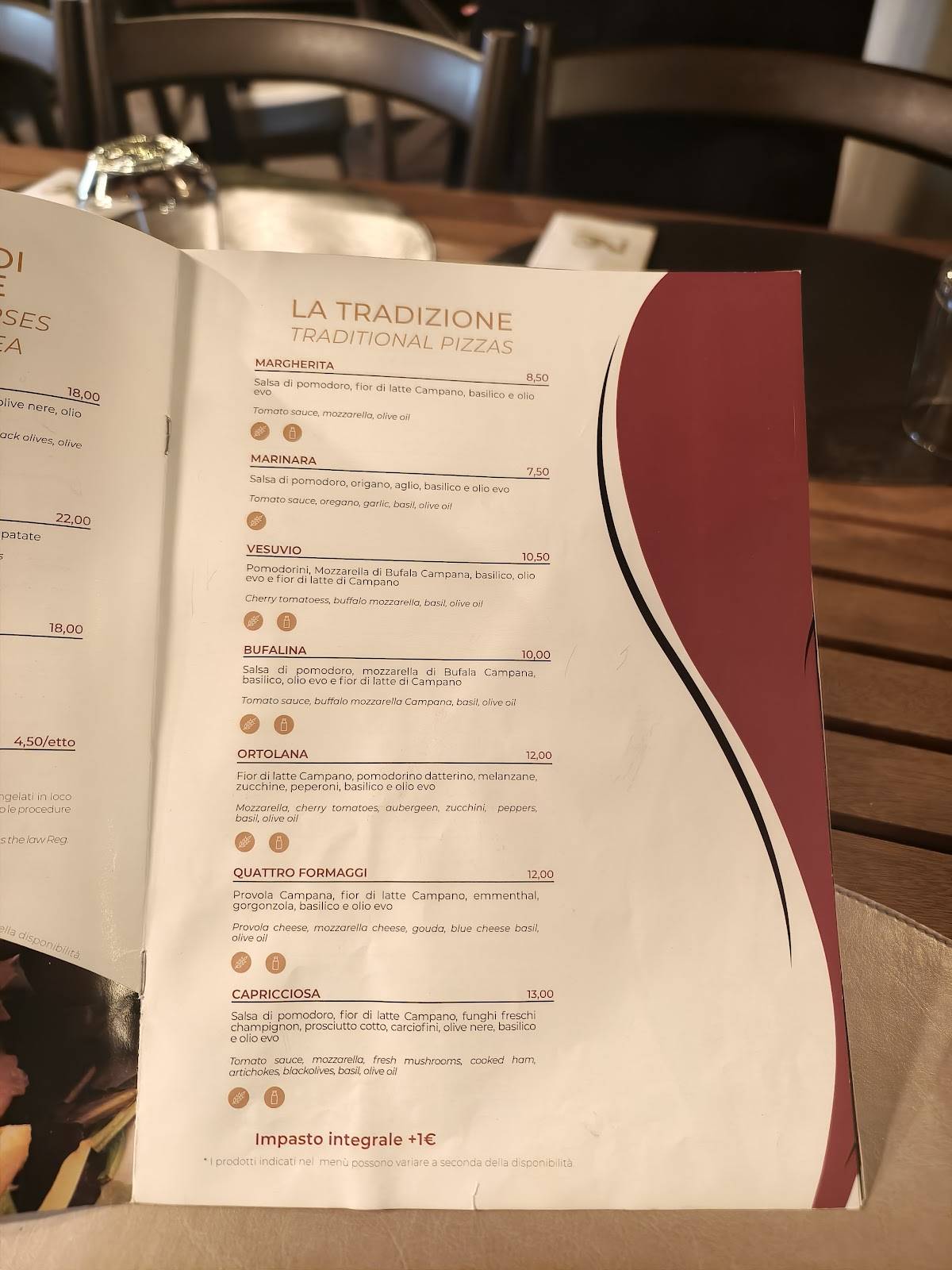Menu di Ristorante Napoli Centrale 