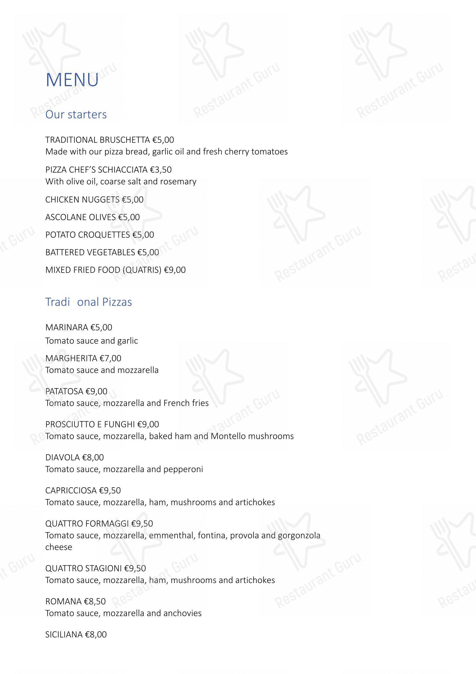 菜单 per Ristorante Pizzeria Taverna Brenta “da Ivone” in Mira