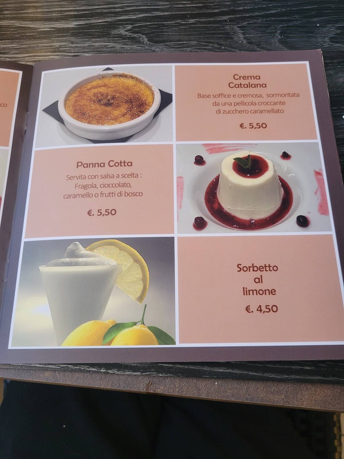Menu di Ristorante Pizzeria la Rosa 