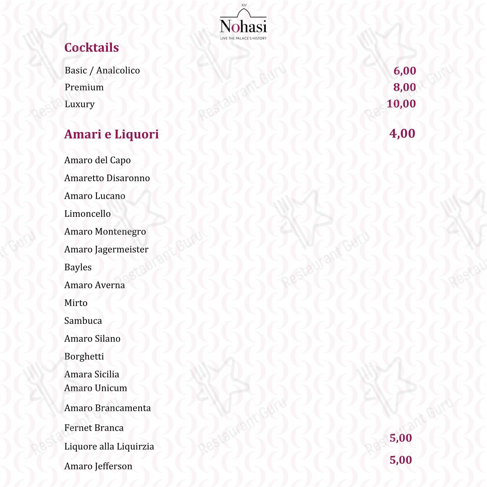 Ristorante Signoria dans Noha - Menu