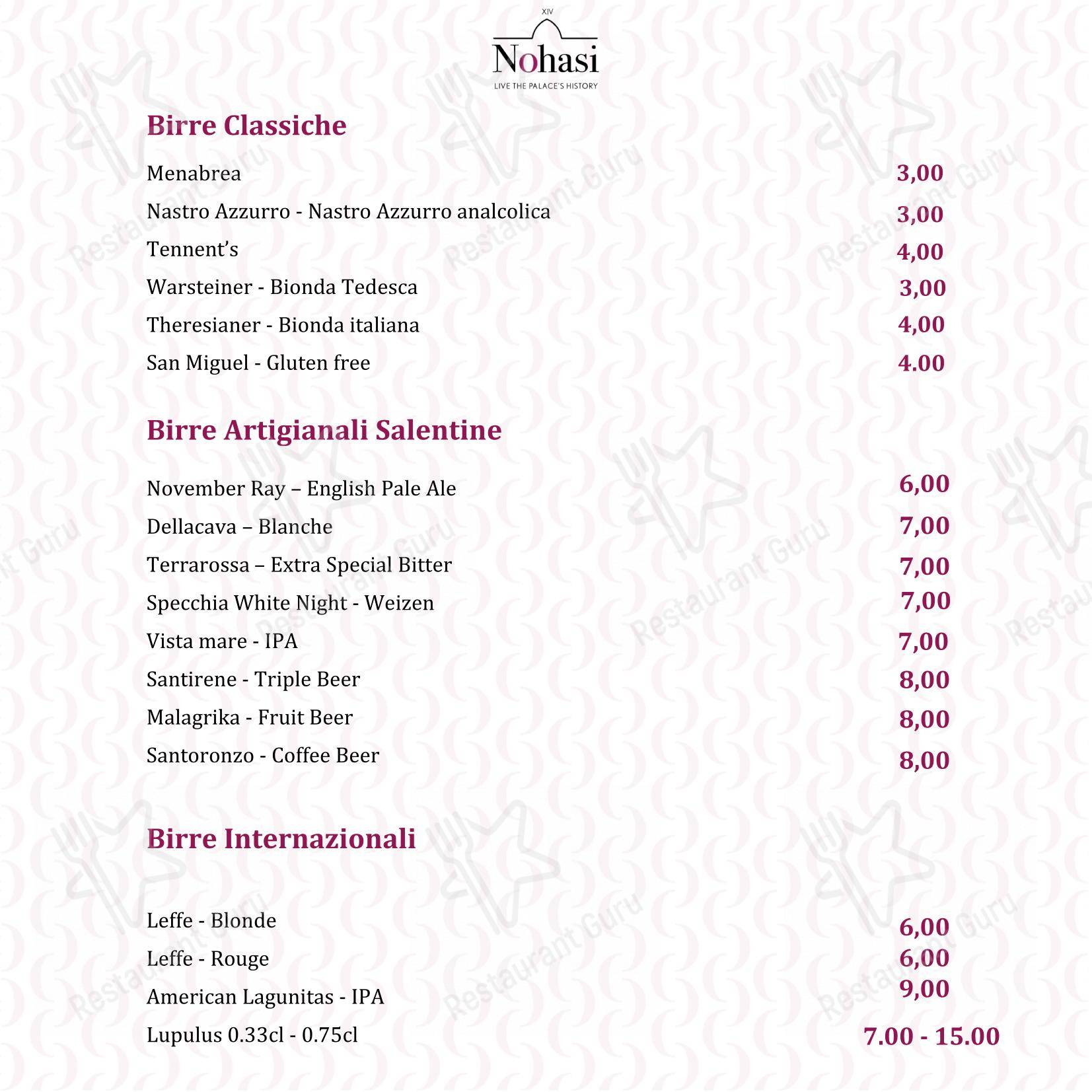 Ristorante Signoria dans Noha - Menu