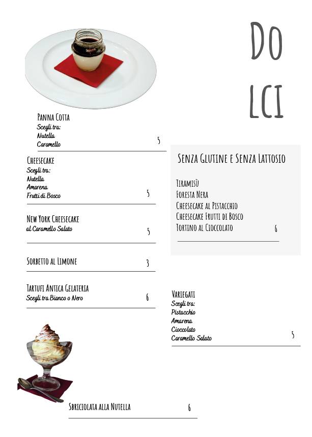 Menu di Ristorante Spapizar 
