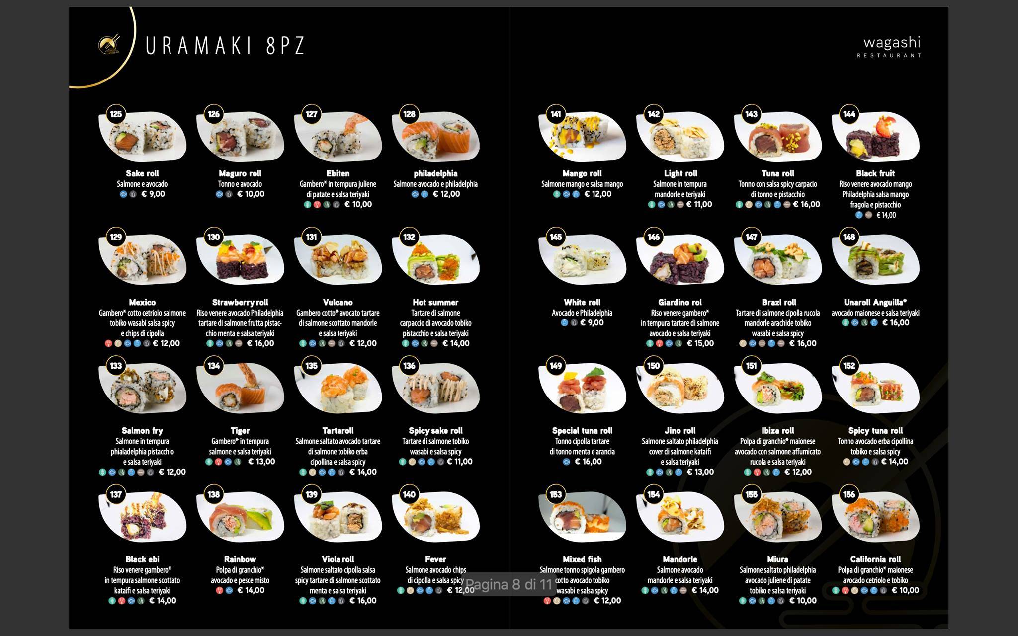 Menu di Wagashi 