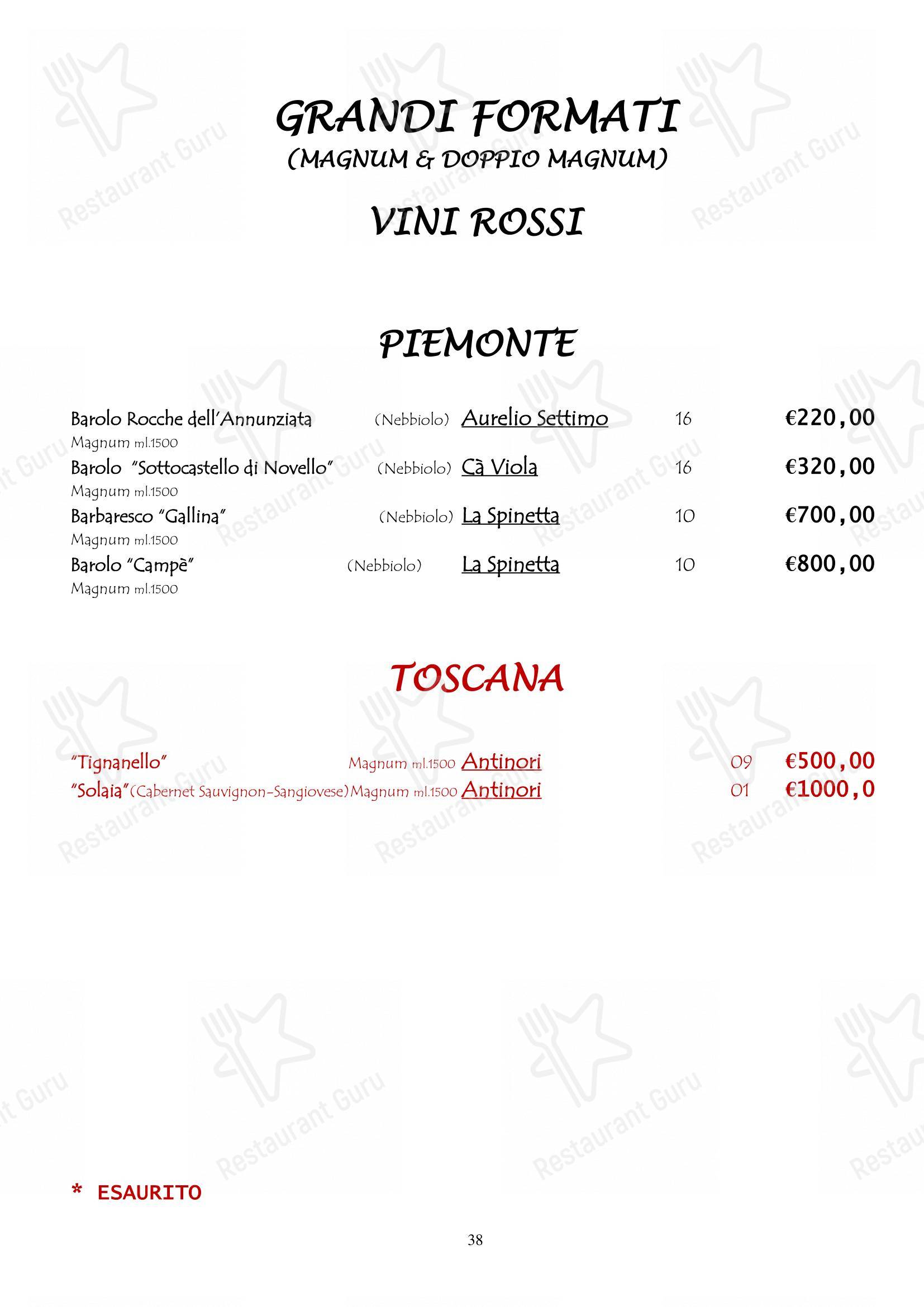 菜单 per Ristorante da Miro ristorante