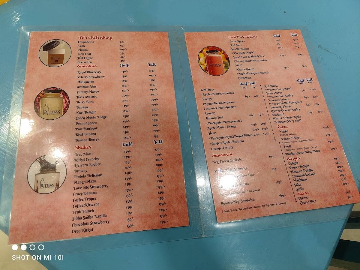 Rithas menu