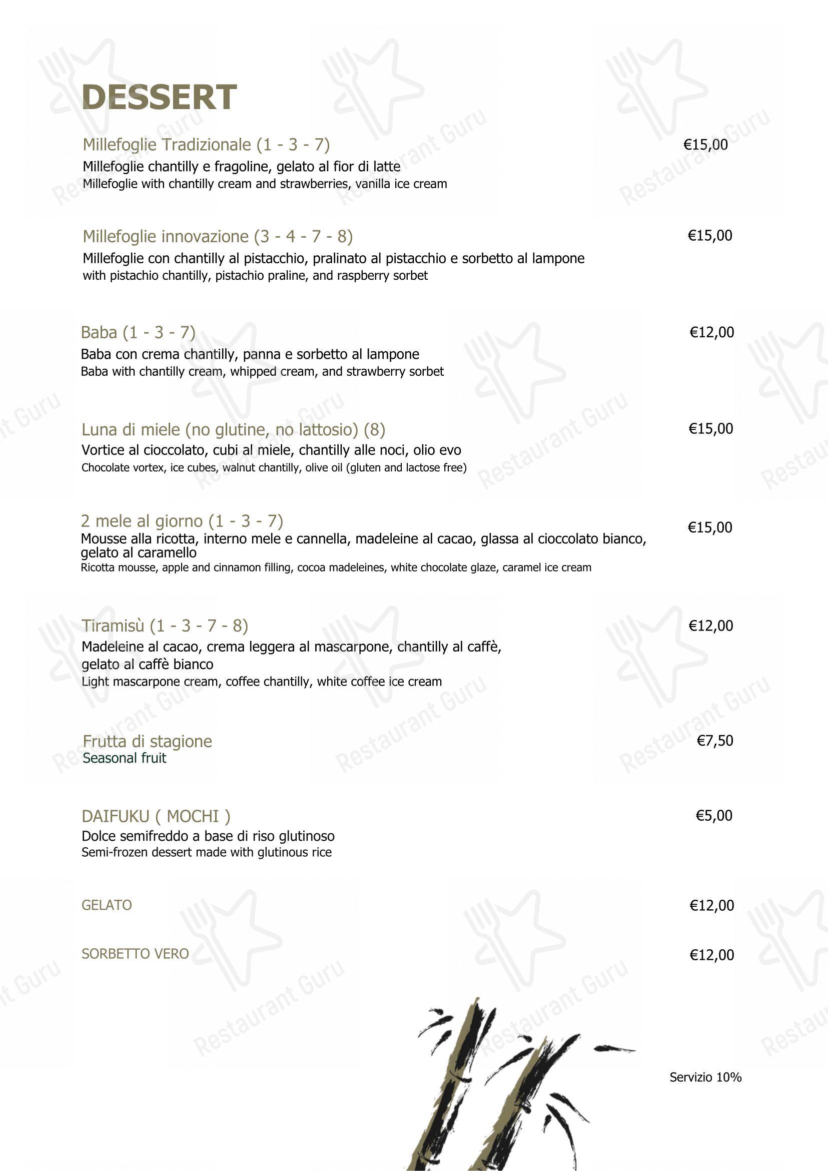 Menu di Ro Cafè, Bistrot & Patisserie - Menu bar