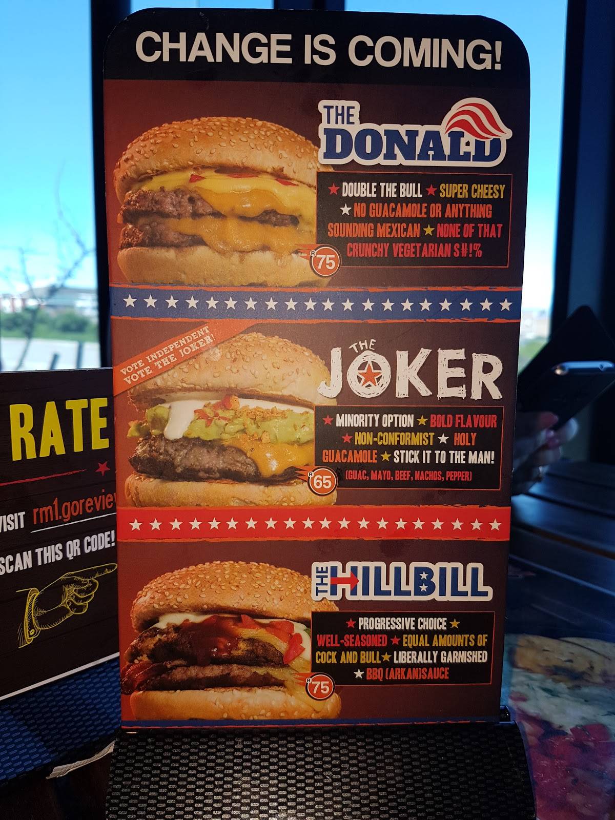 Menu at Beacon Bay Crossing restaurant, East London