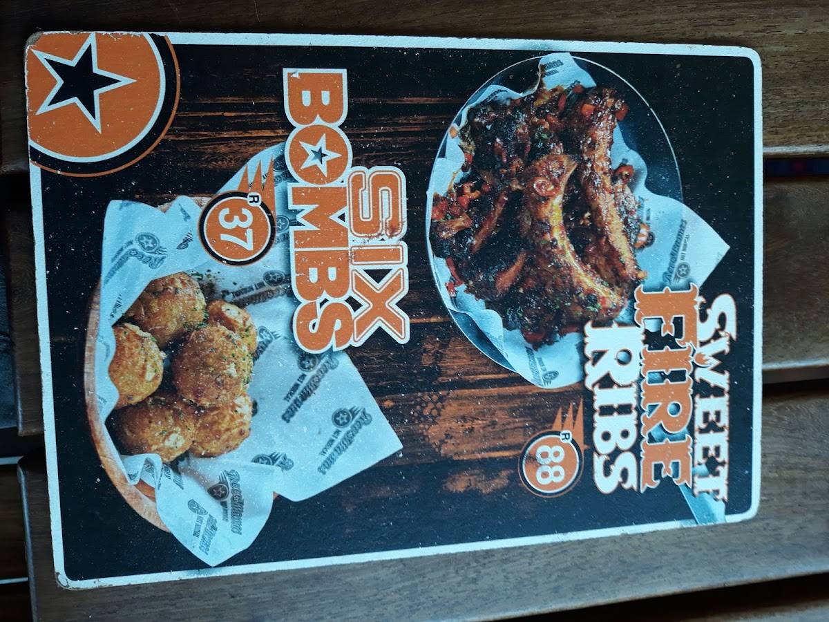 Menu at Beacon Bay Crossing restaurant, East London