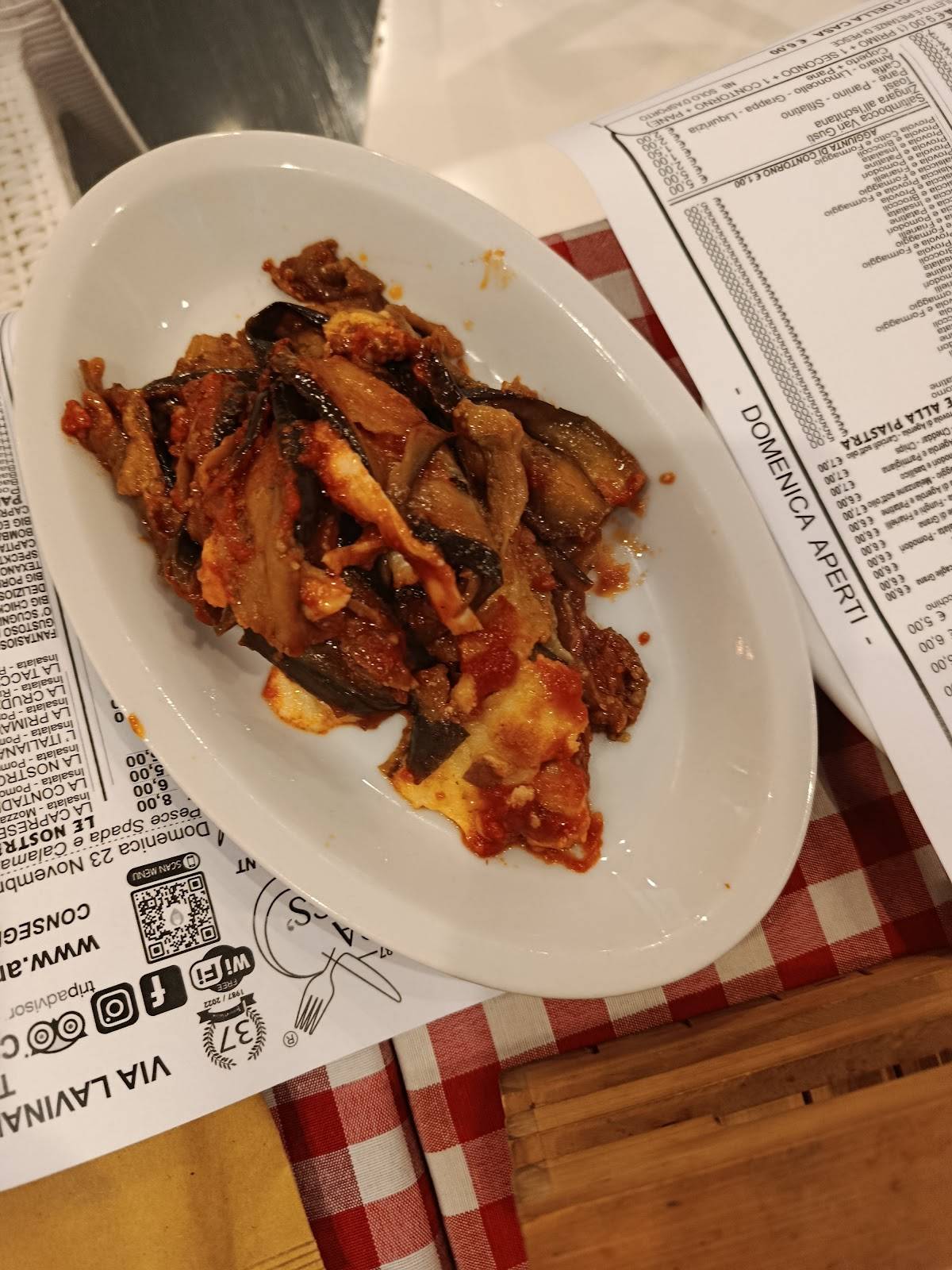 Menu de ApeRegina - Ristorante