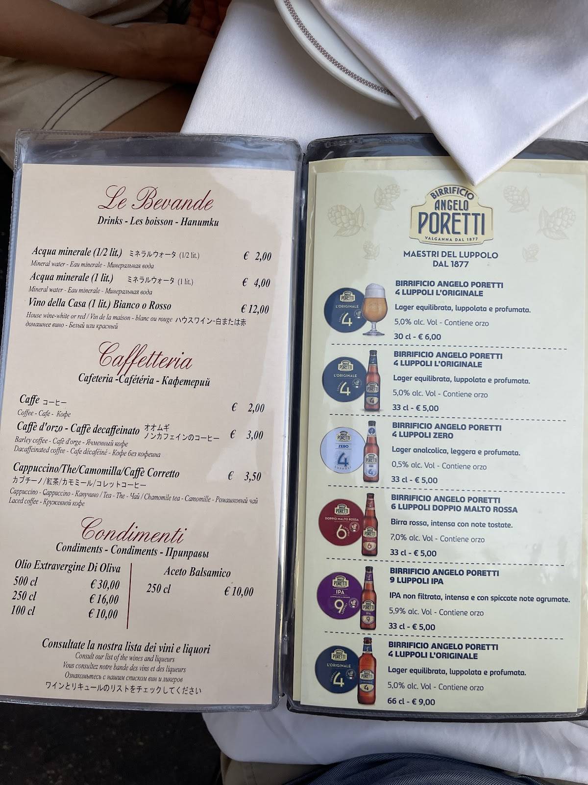Menu di Giggetto 