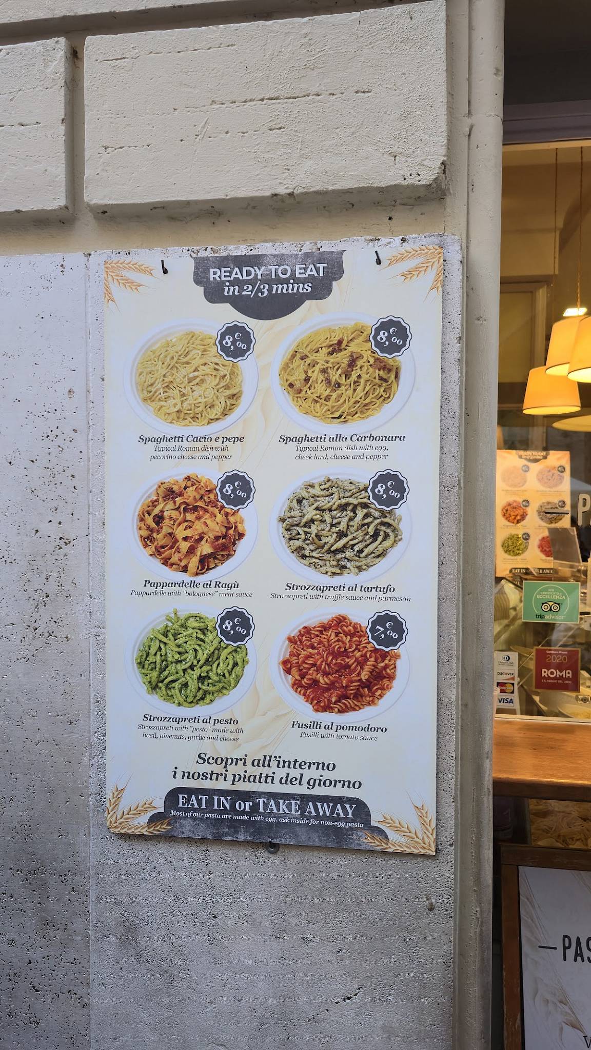 Menu di Pastasciutta 