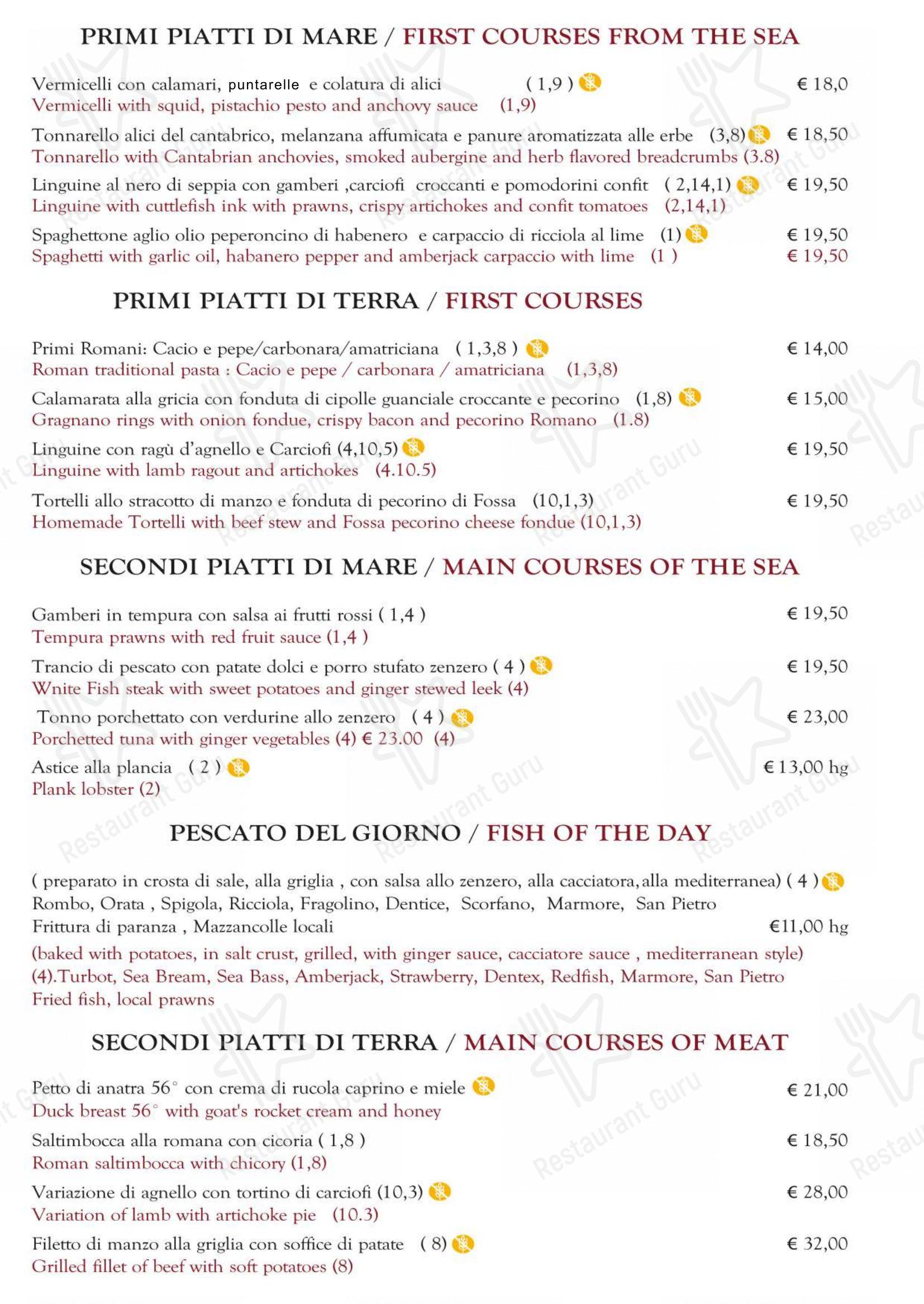 Menu bar per Ristorante Il Piccolo Mondo ristorante