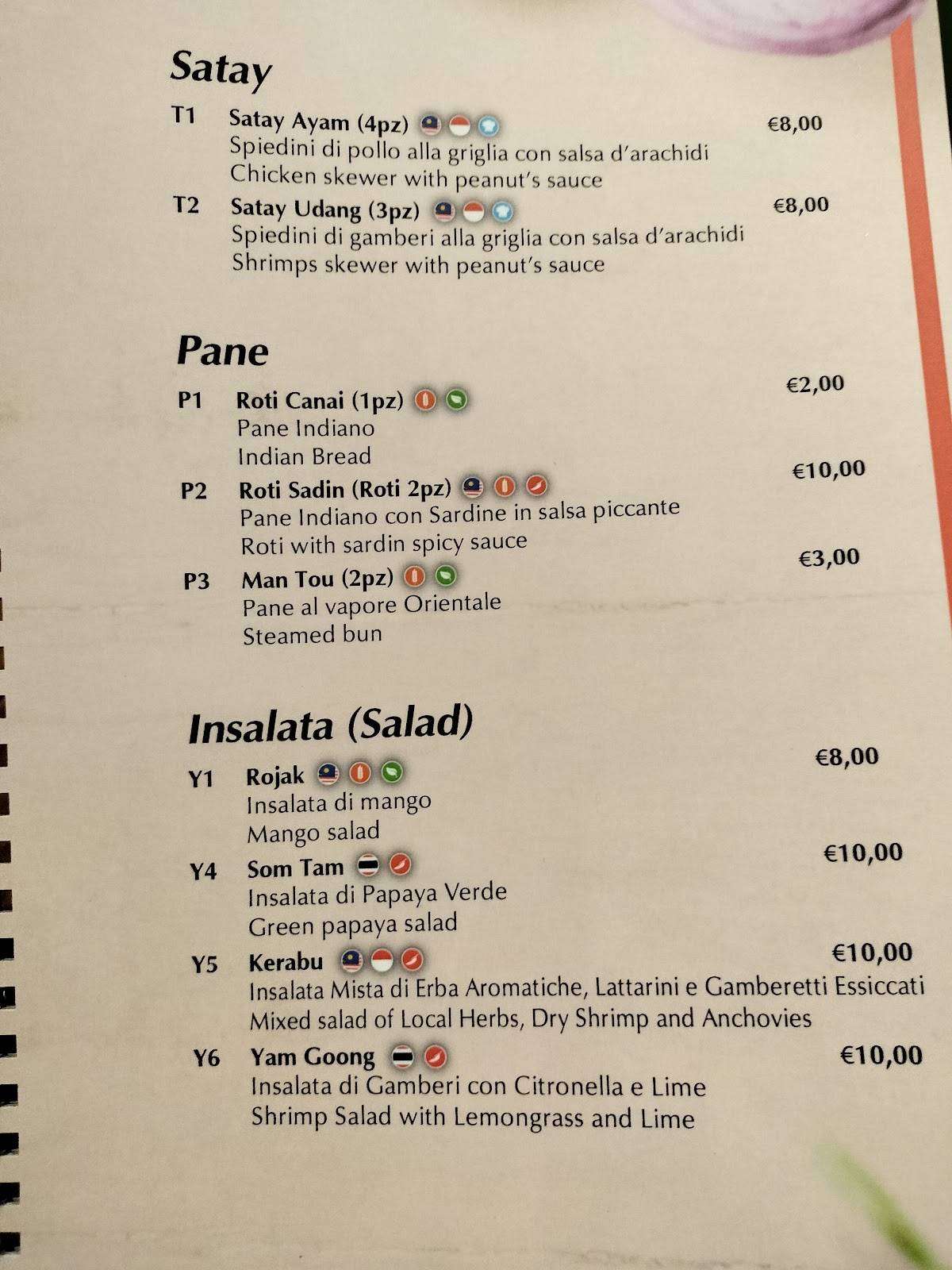 Menu di Thai Inn 