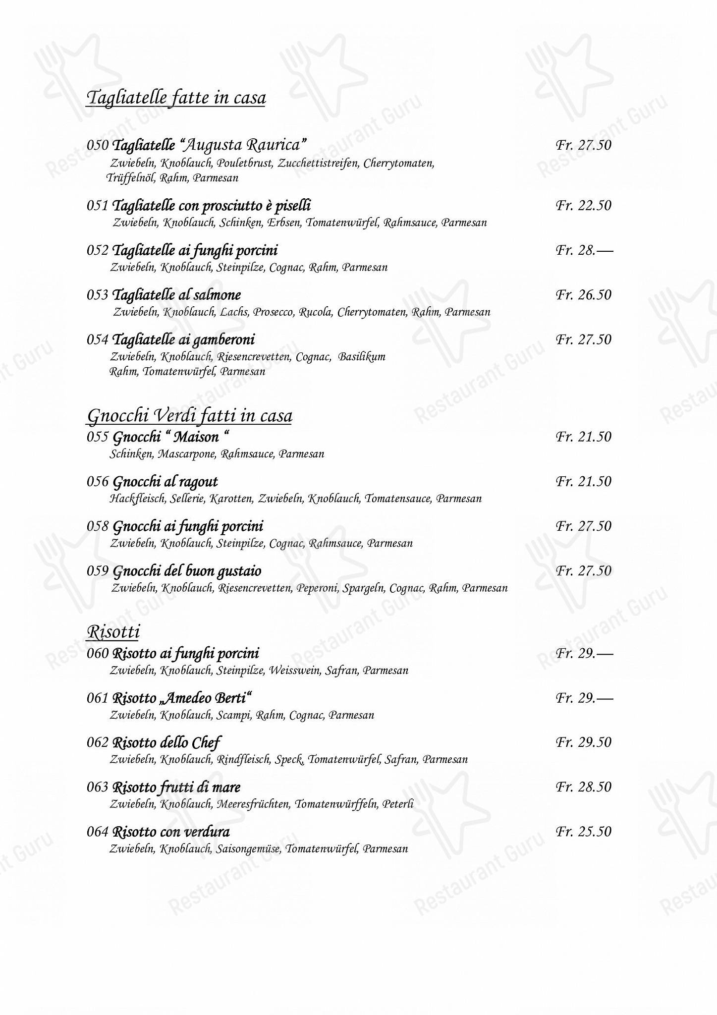Menu di Römerhof Augst - Boronia Catering Menu Pack