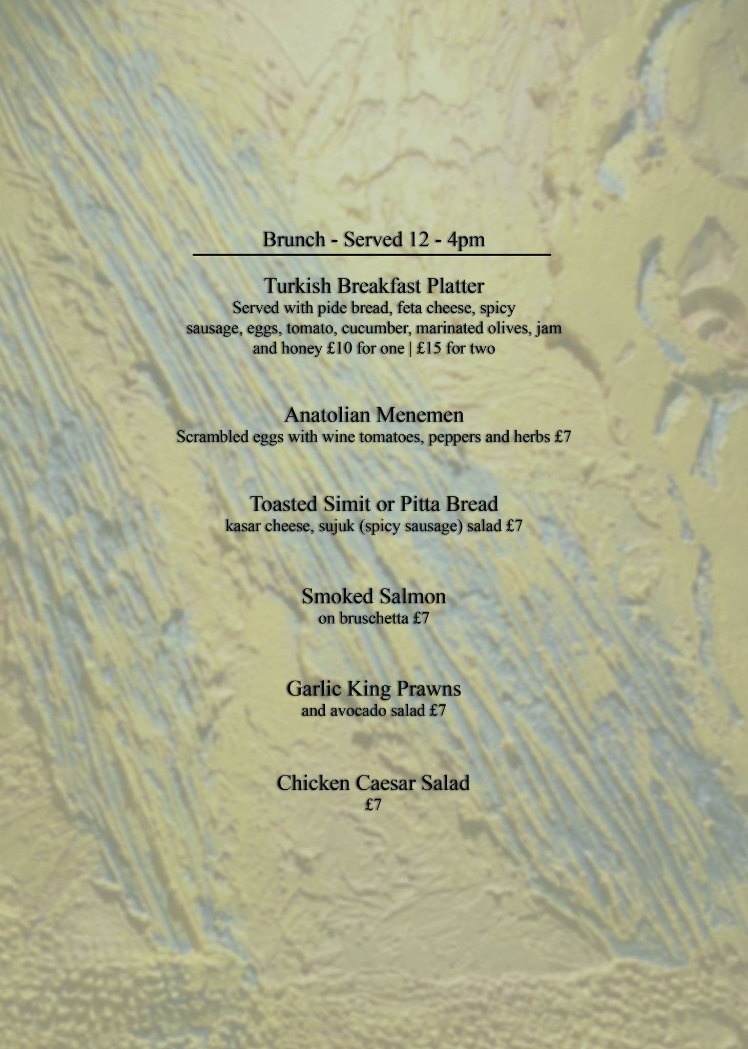 Menu at Rosemont Restaurant &amp; Cocktail Bar, Folkestone