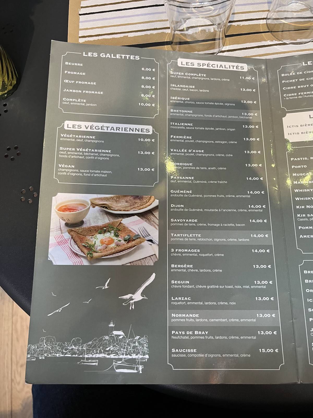 Menu de Crêperie Kerso