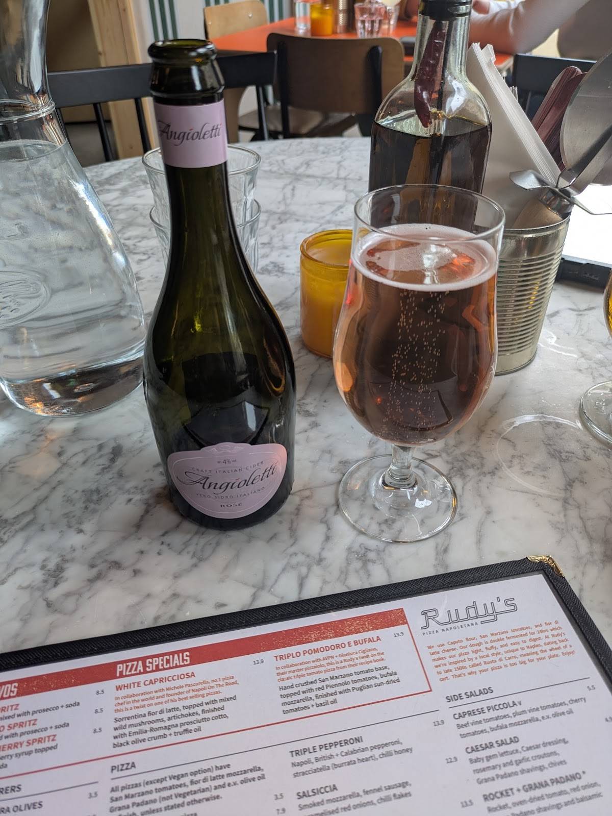 Menu at Rudy's Pizza Napoletana - Newcastle Upon Tyne restaurant ...