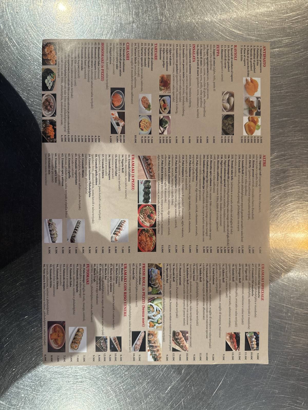 Menu di Rui Sushi Gubbio 