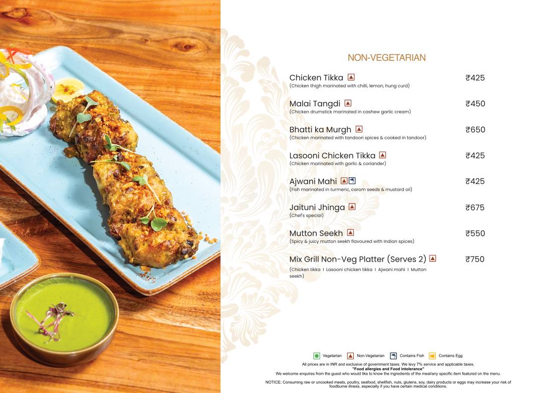 Rustic - Inspired Kitchen menu