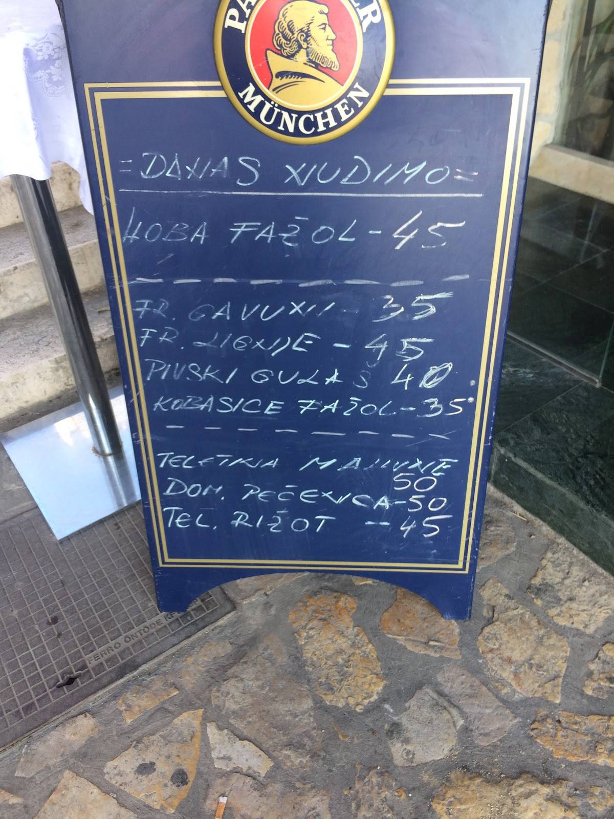 Menu di Rusulica 