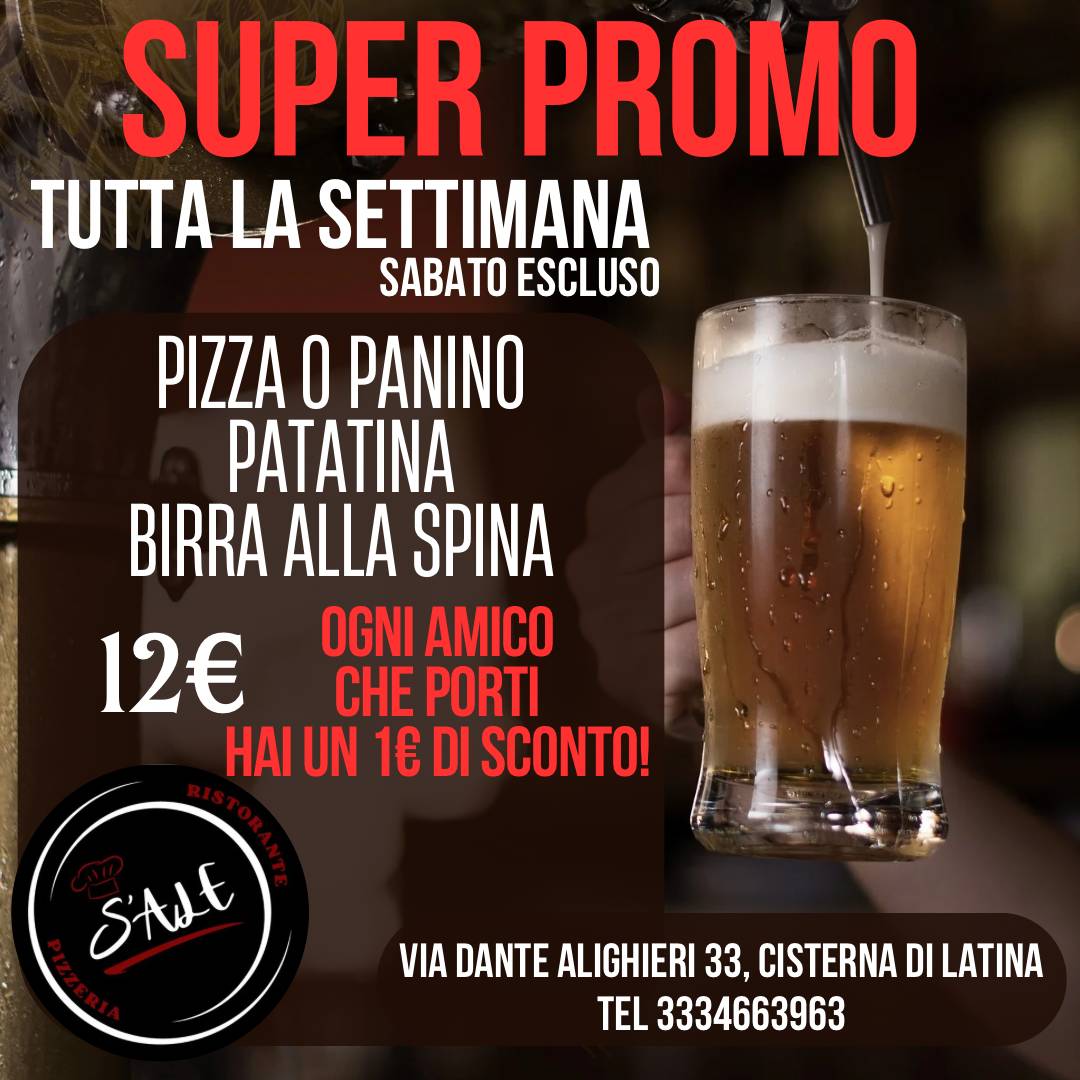 Menu di S'Ale Ristorante Pizzeria 