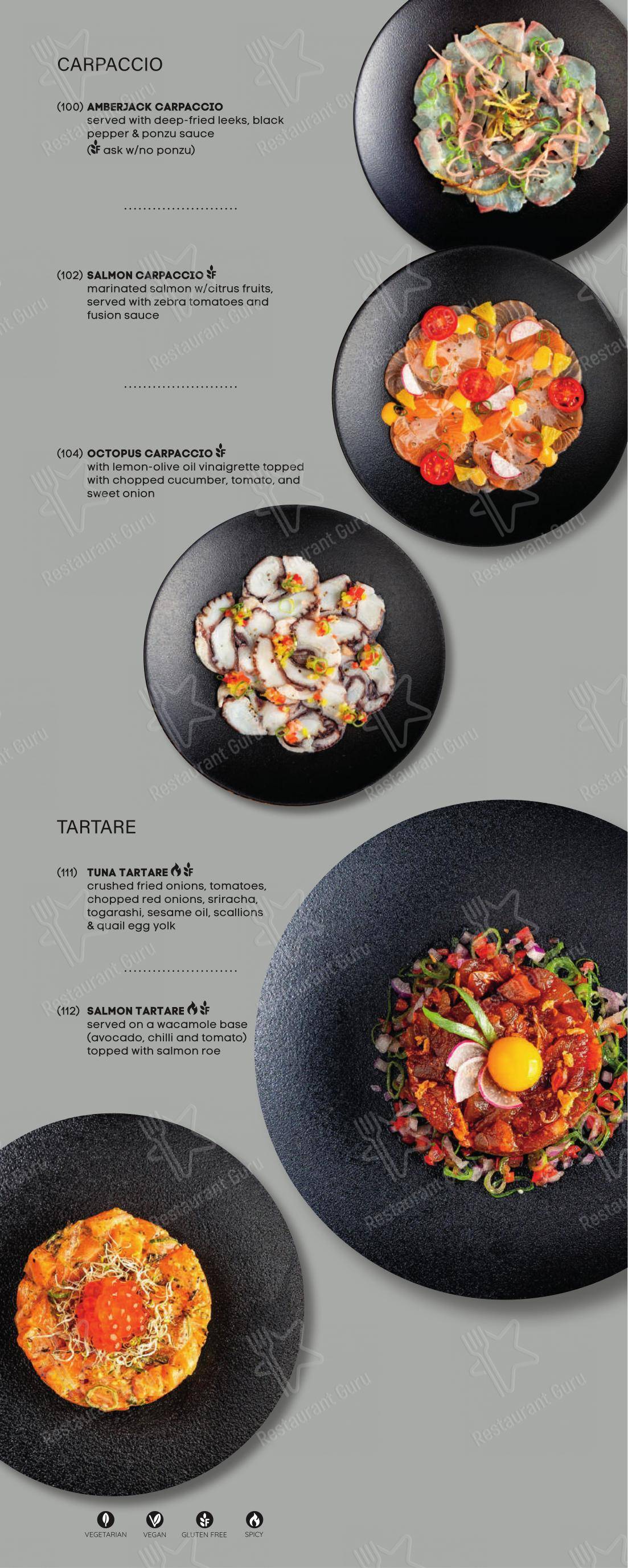 SILK - Pan-Asian Fusion and Izakaya, Split in Spalato - Menu