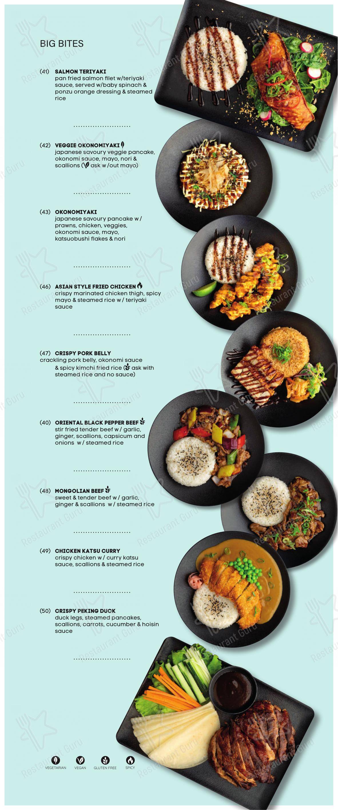 Menu di SILK - Pan-Asian Fusion and Izakaya, Split - Menu bar
