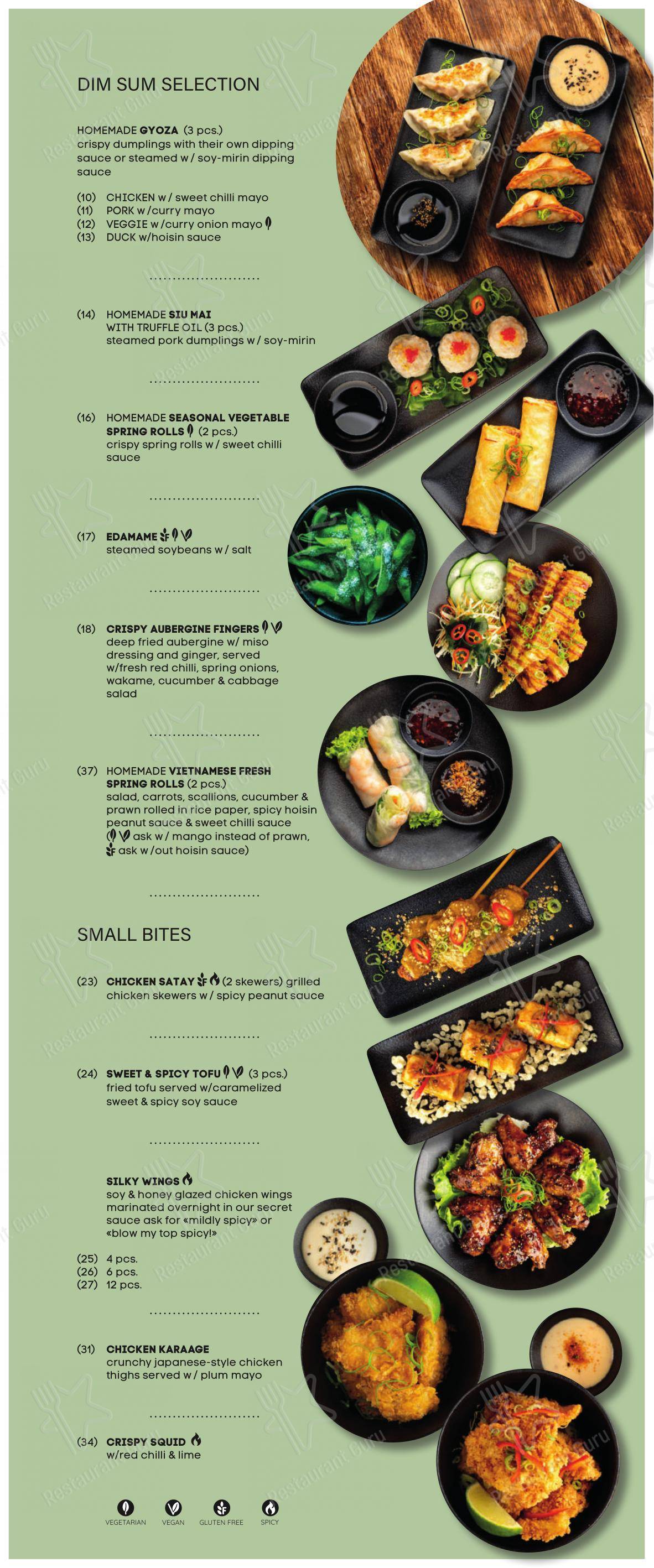 Menu di SILK - Pan-Asian Fusion and Izakaya, Split - Menu bar