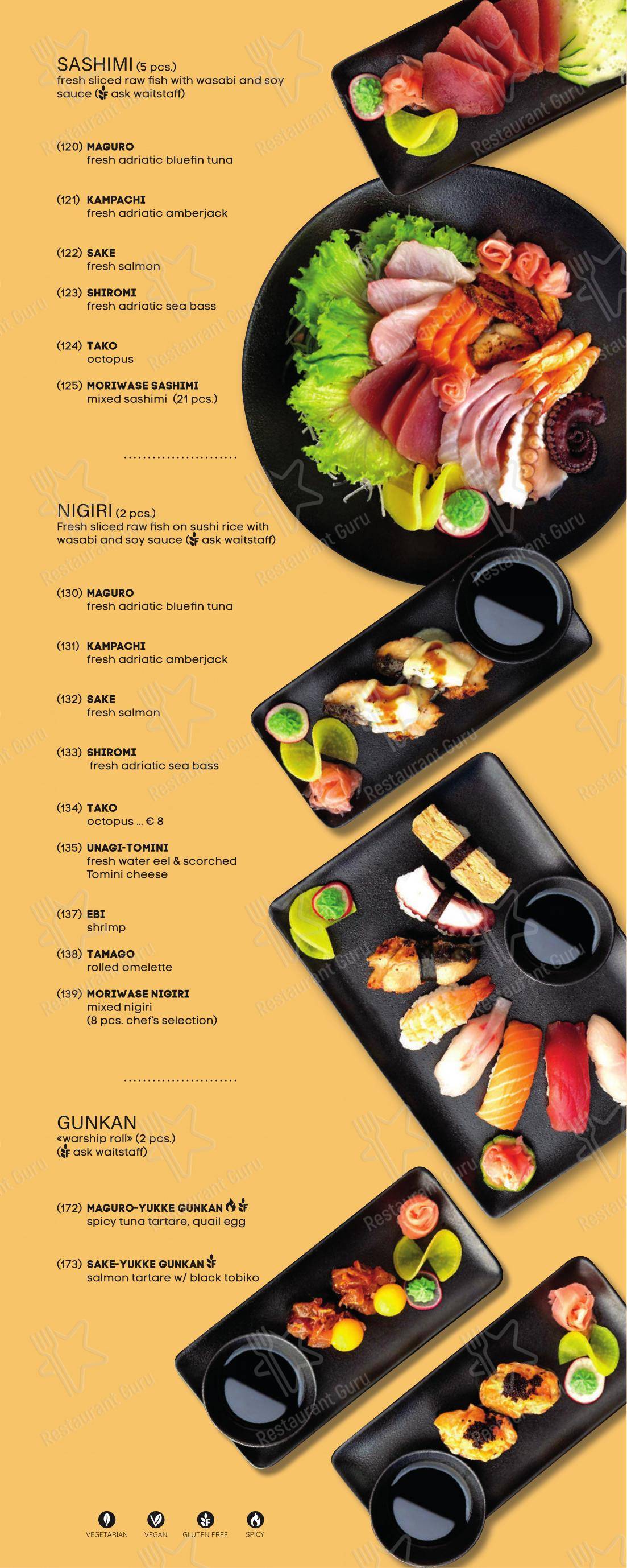Menu di SILK - Pan-Asian Fusion and Izakaya, Split - Menu