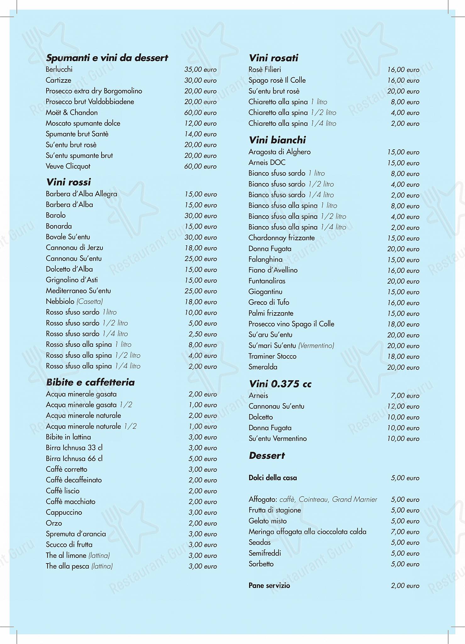 Trattoria San Domenico in Torino - Wine Menu