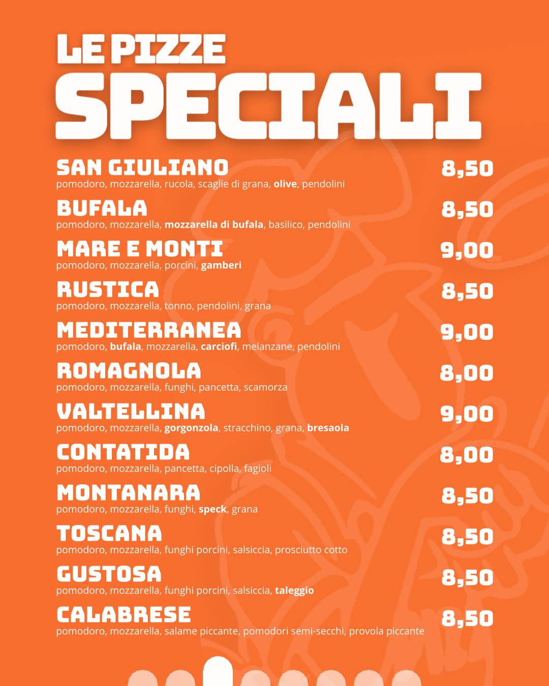 Menu di Sangiuliano Pizza 