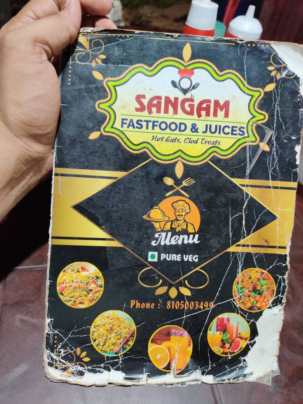 Sangam Cafe menu