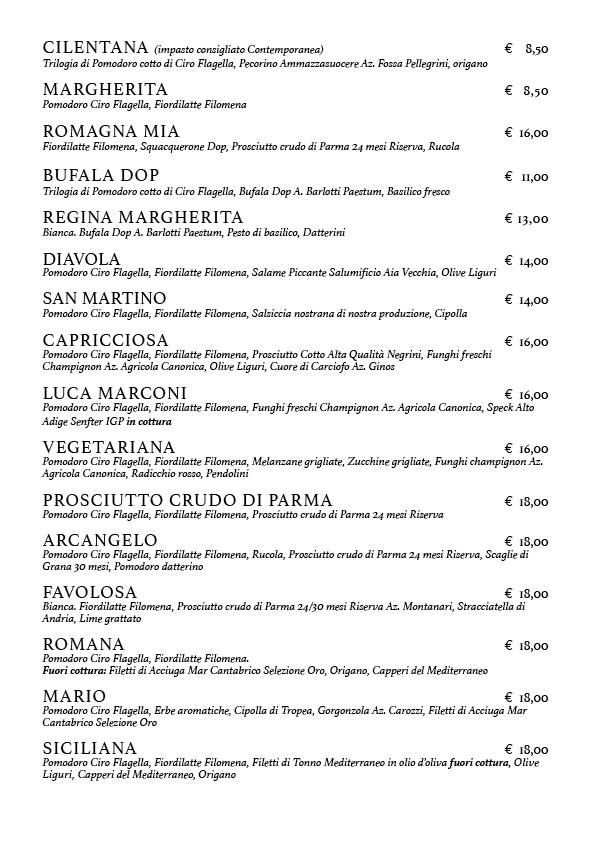 Menu di L'Arcangelo Pizzeria 