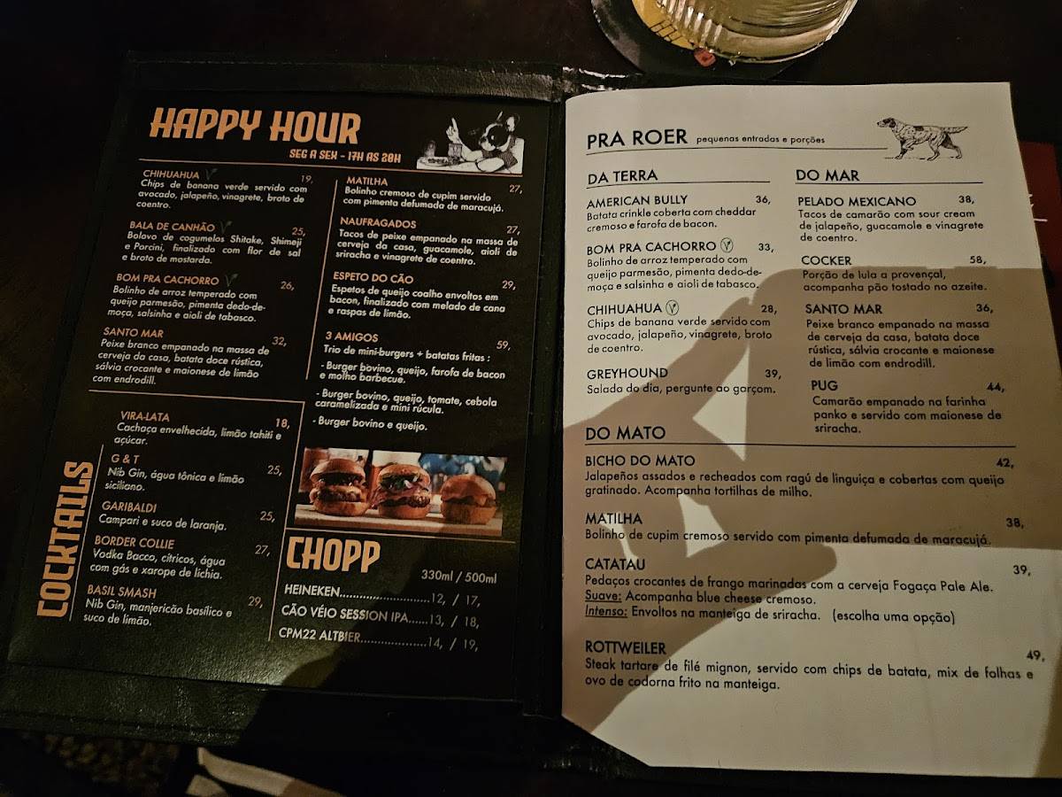 Cão Véio Vila Madalena (Matriz) cardápio