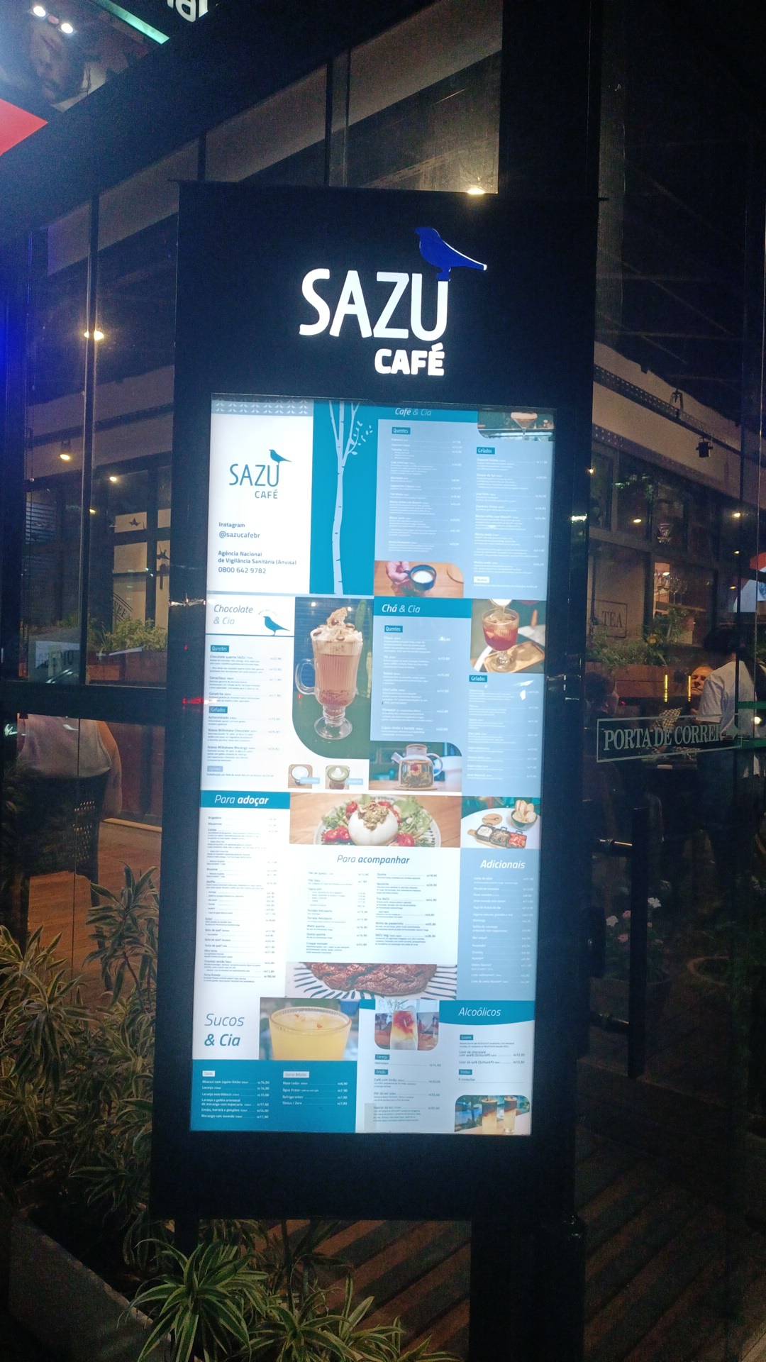 Sazu Café cardápio