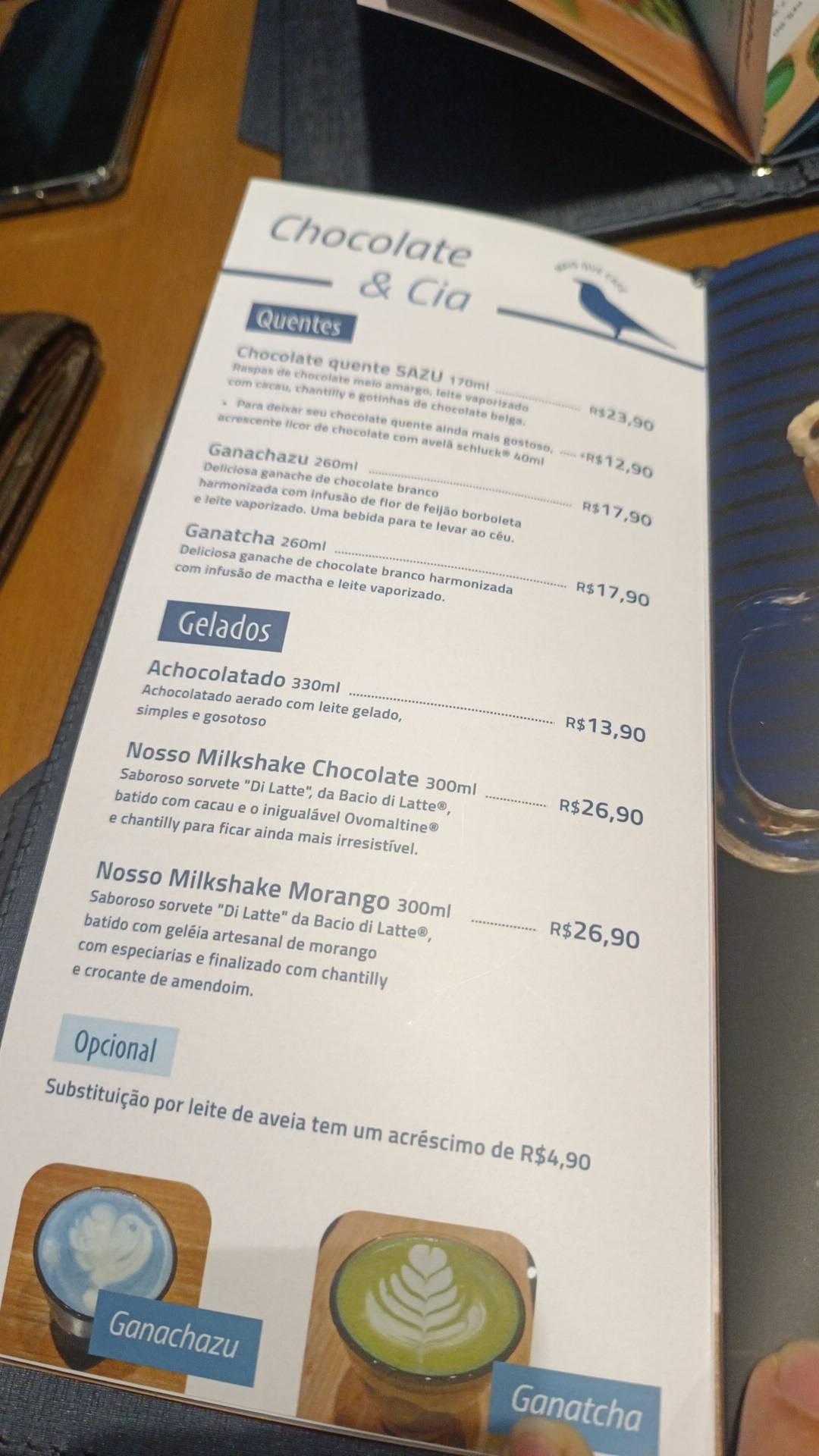 Sazu Café cardápio