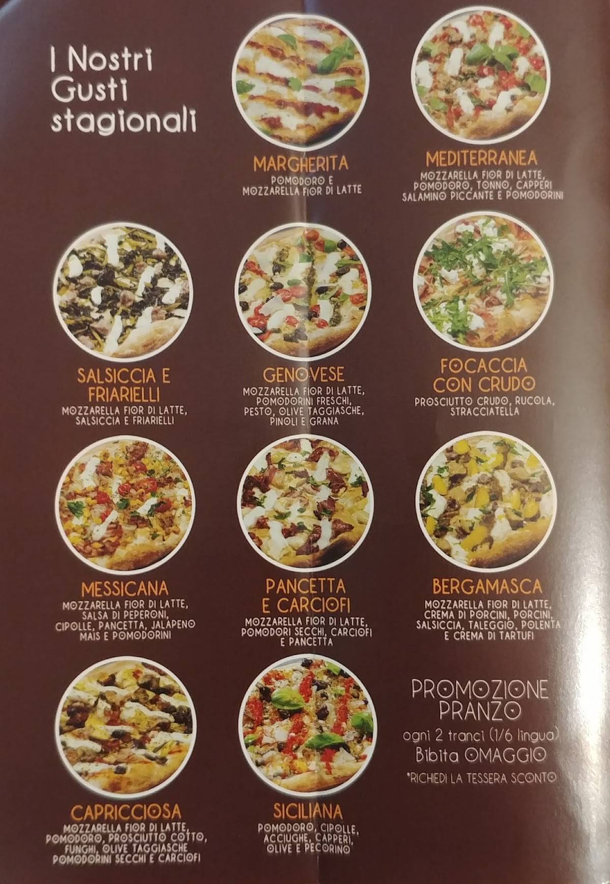 Menu di Scrocchia Pizza 