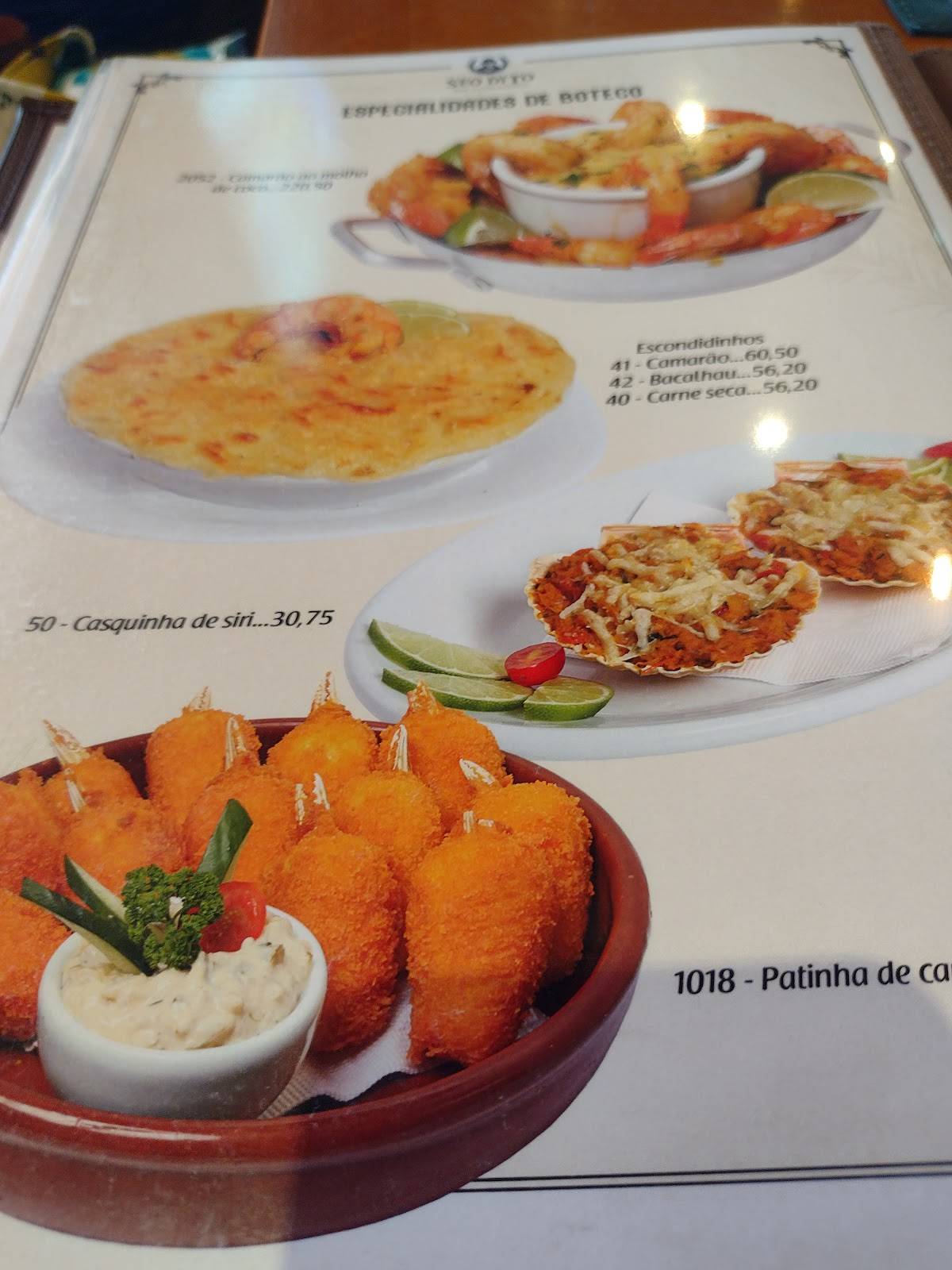 Seo Dito Bar Gastronômico menu