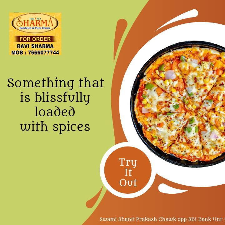 Sharma Sandwich & Pizza Corner menu