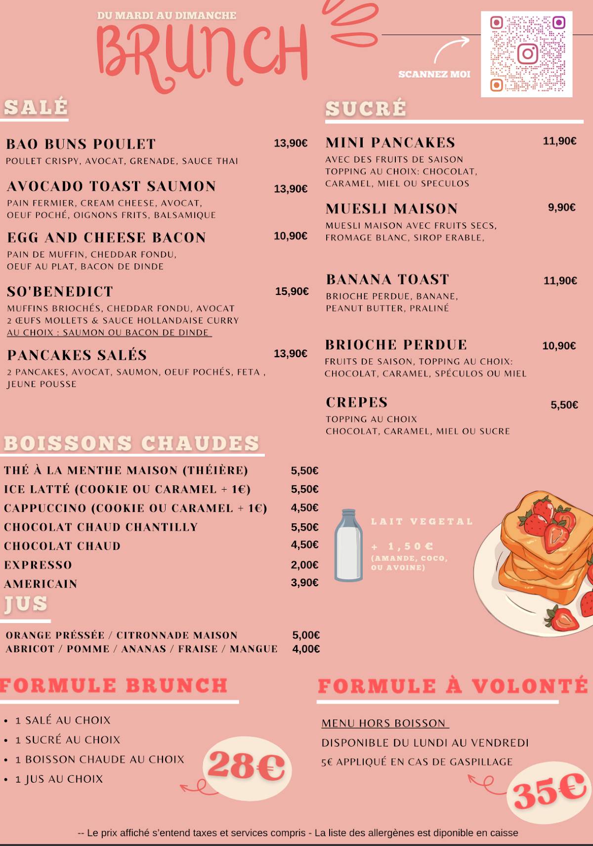 Menu de So'bella