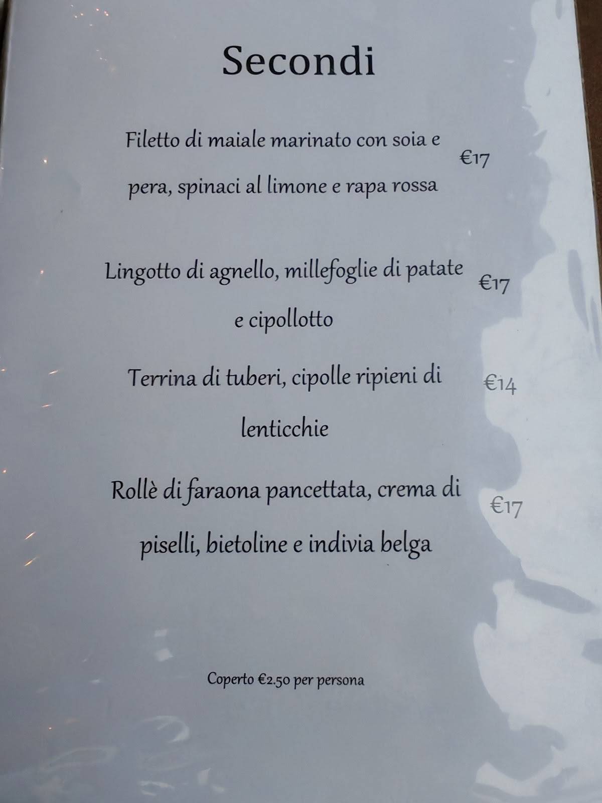 Menu di Soramànego - Ristorante & Cocktail Bar 